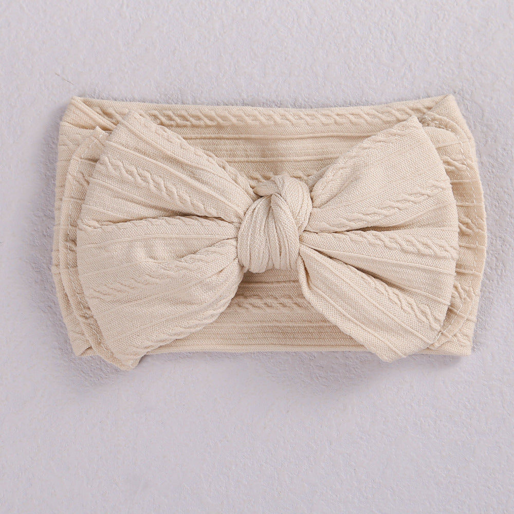 Jacquard Hairband Double-layer Bow