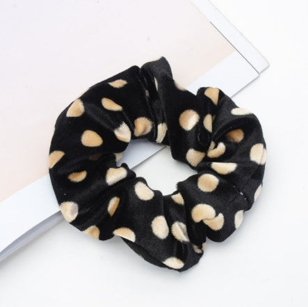 Vintage leopard spotted hair scrunchie