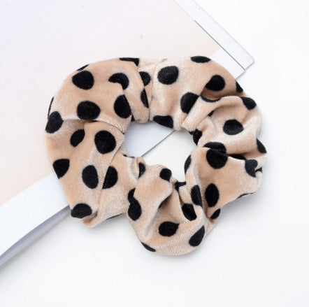 Vintage leopard spotted hair scrunchie