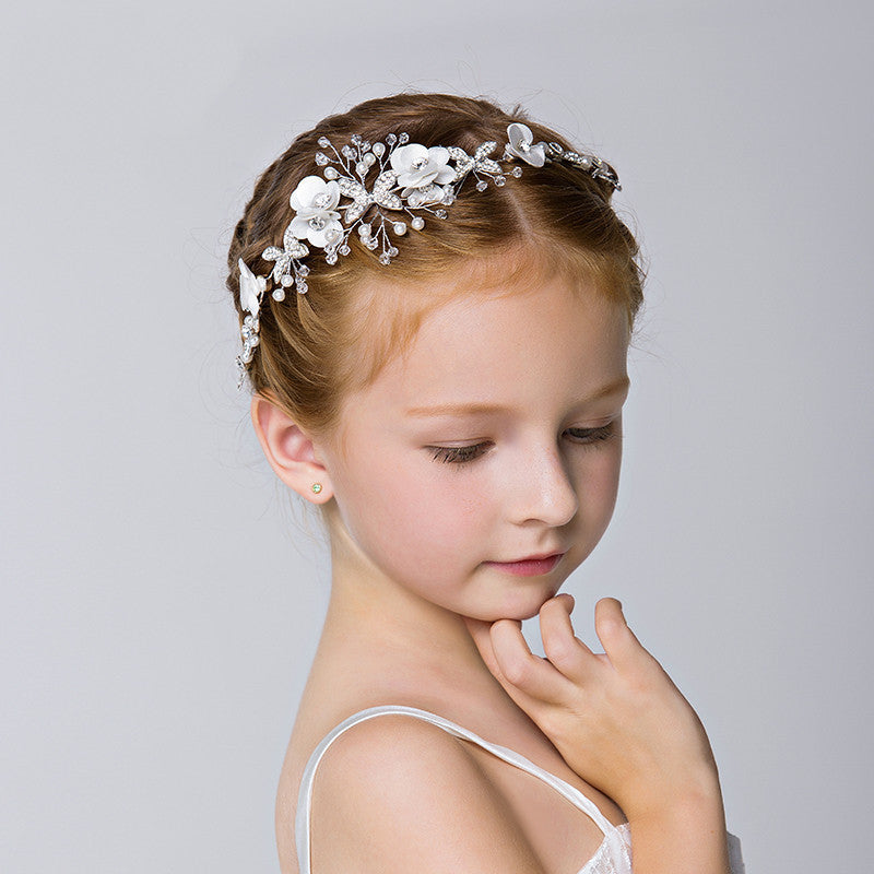 Girls floral headpiece