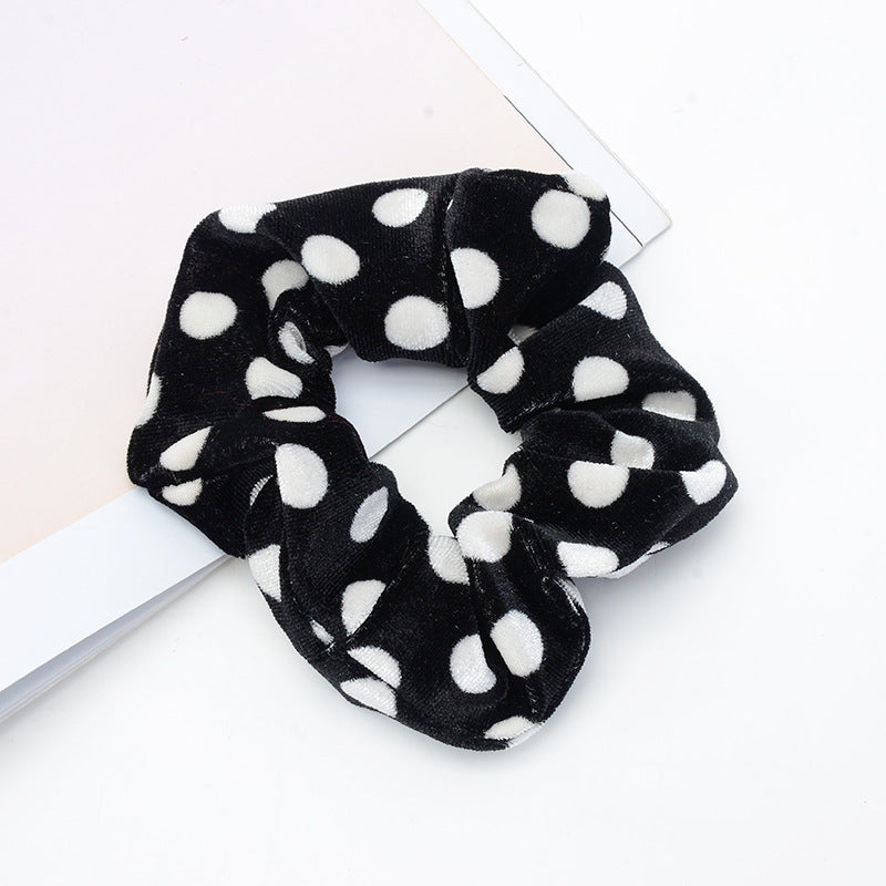 Vintage leopard spotted hair scrunchie