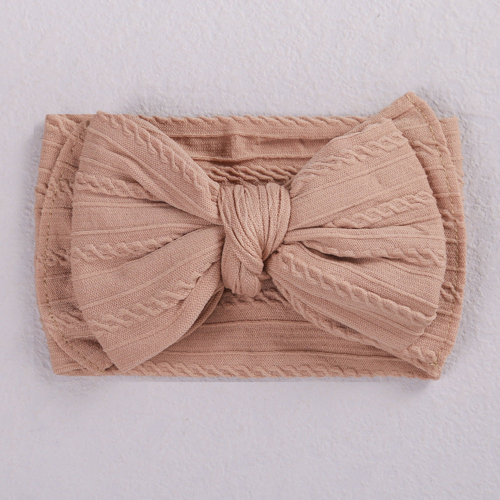 Jacquard Hairband Double-layer Bow