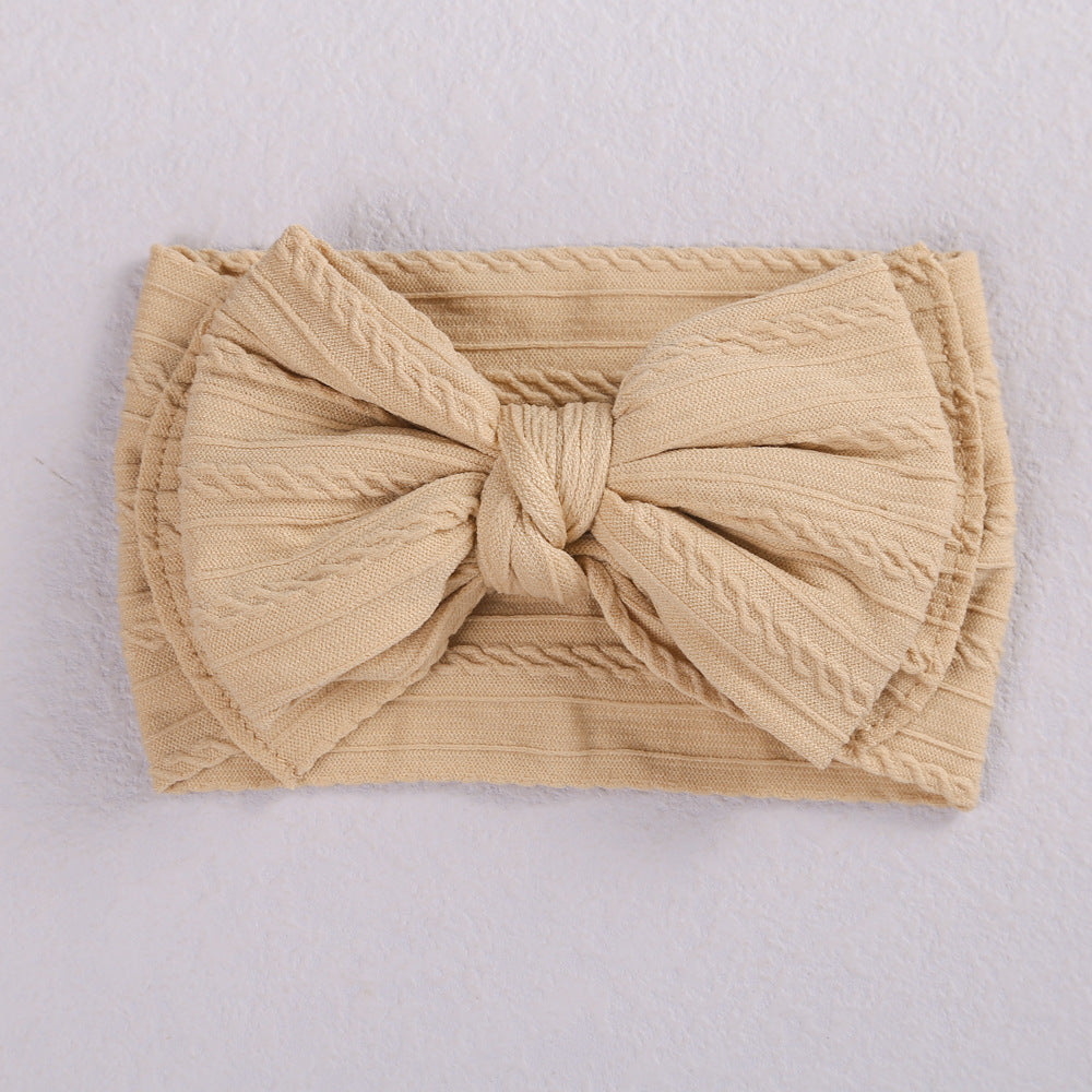 Jacquard Hairband Double-layer Bow