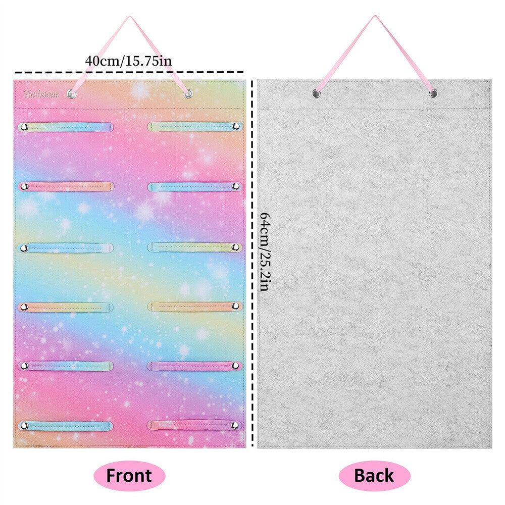 Hanging hair accessory organiser