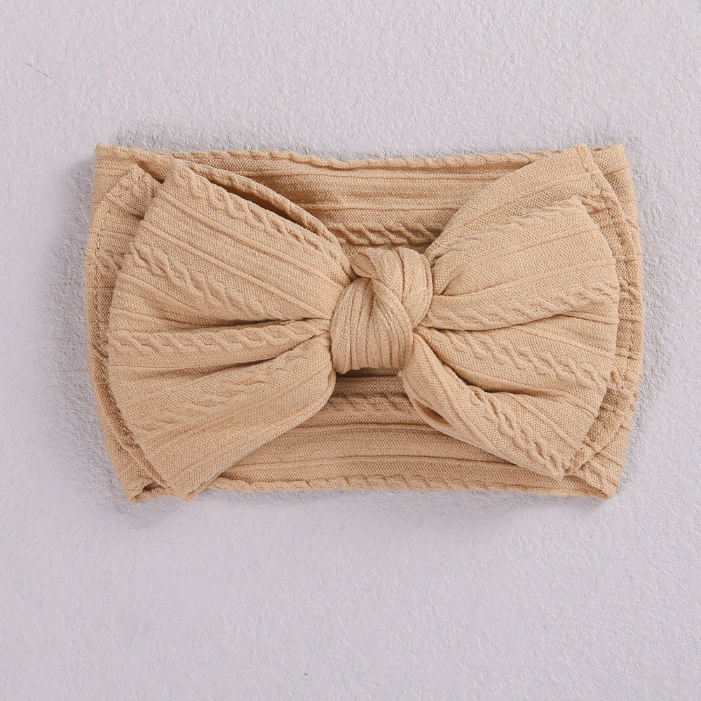 Jacquard Hairband Double-layer Bow